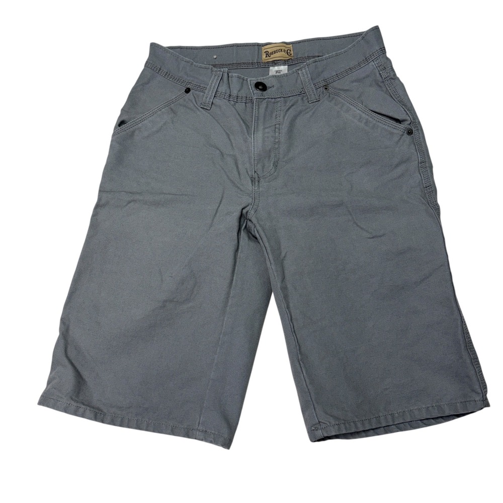 Roebuck & Co.‎ Men's Gray Cotton Canvas Carpenter Shorts Size 30